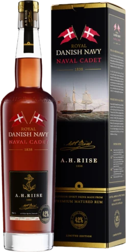 A.H. Riise Danish Navy "Naval Cadet" Rum 42% 0,7l