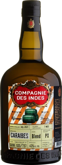 CDI Caraibes PX Cask Rum 43% 0,7l