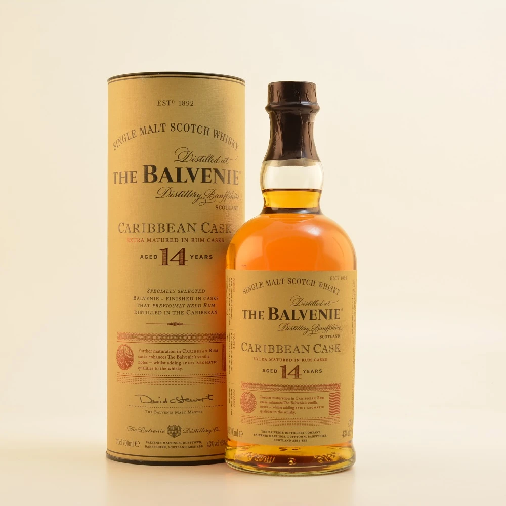 Balvenie 14 Jahre Caribbean Cask Whisky 43% 0,7l 2 Balvenie 14 Jahre Caribbean Cask Whisky 43% 0,7l – Bild 2