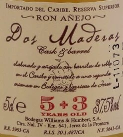 Dos Maderas Anejo 5+3 Jahre MINI 37,5% 0,05l 6 Dos Maderas Anejo 5+3 Jahre MINI 37,5% 0,05l -Spirituosengeschäft 287368 Product 78b4