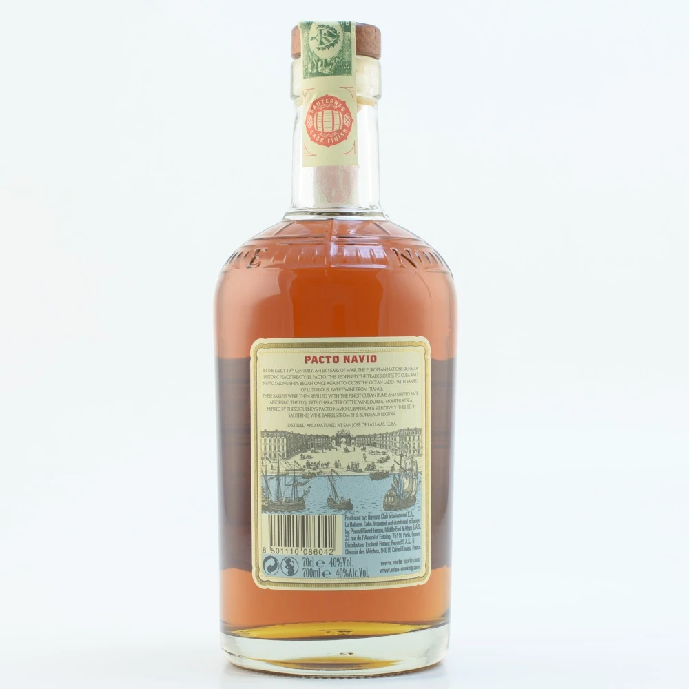 Havana Club Rum Pacto Navio 40% 0,7l 5 Havana Club Rum Pacto Navio 40% 0,7l – Bild 5