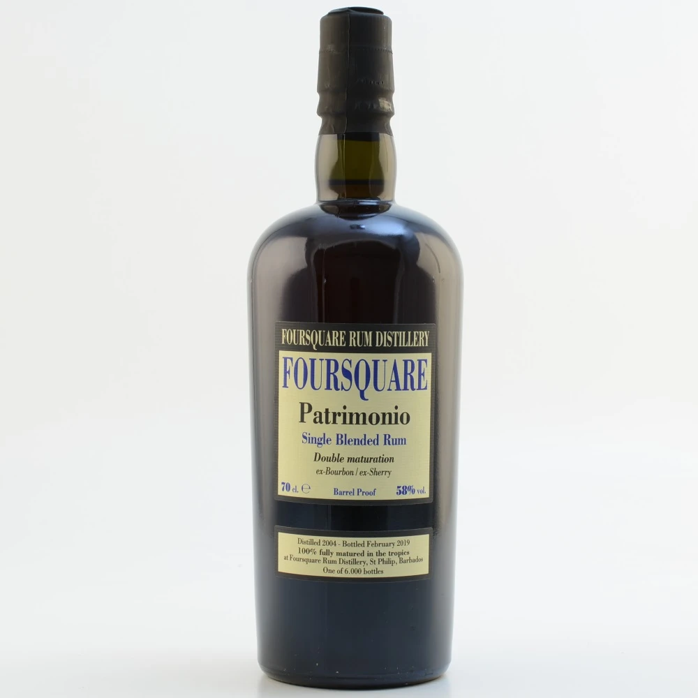 Foursquare Patrimonio Single Blended Rum 14 Jahre 58% 0,7l 2 Foursquare Patrimonio Single Blended Rum 14 Jahre 58% 0,7l – Bild 2