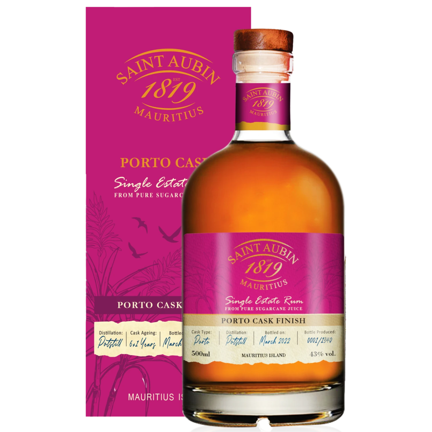 St. Aubin Porto Cask Finish 43% 0,5l 1 St. Aubin Porto Cask Finish 43% 0,5l