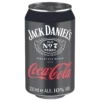 Jack Daniels Tennessee Whiskey & Cola 10% 0,33l Dose