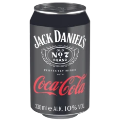 Jack Daniels Tennessee Whiskey & Cola 10% 0,33l Dose