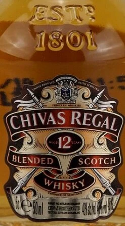 Chivas Regal 12 Jahre Whisky MINI 0,05l -Spirituosengeschäft unbekannt ce45